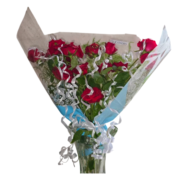 Ramo de 15 Rosas Rojas - Imagen 2